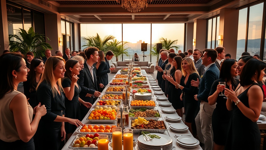 Como combinar gastronomia e entretenimento em eventos corporativos